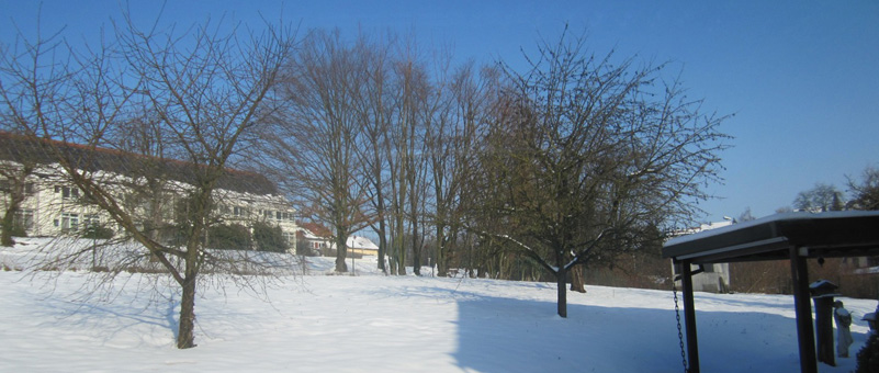 Ausblick Behandlungszimmer Winter